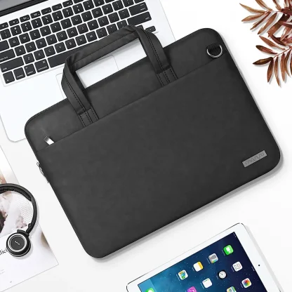 Black Briefcase Laptop Sleeve - Image 2