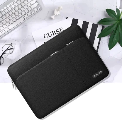 Black Zippered Laptop Sleeve - Image 2